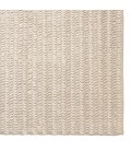Grand tapis rectangulaire 200x290cm en laine tissée couleur beige CANCUN