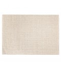 Tapis rectangulaire 160x230cm en laine tissée couleur beige CANCUN
