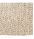 Tapis rectangulaire 160x230cm en laine bouclée couleur beige CANCUN