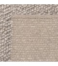 Tapis rectangulaire 160x230cm en laine bouclée taupe CANCUN