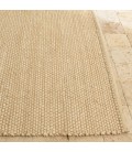 Grand tapis rectangulaire 200x290cm en jute et coton beige CANCUN