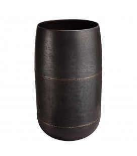 Vase en acier couleur bronze cuivré largeur 29cm hauteur 52cm DODOMA