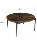 Table basse ronde 80x80cm bois recyclé CINA