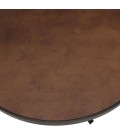 Table ronde 120x120 effet rouille et pierre BESMA