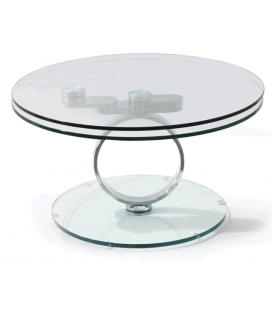 Table basse en verre articulée ANO transparent - 