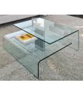 Table basse design en verre Bruny - 