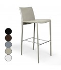 Chaise de bar tabouret en simili cuir Simplio - 5 coloris - 