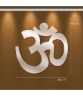 Miroir symbole bouddhiste Aum - 3 dimensions - 