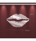 Miroir baiser rouge à lèvres - 3 dimensions - 