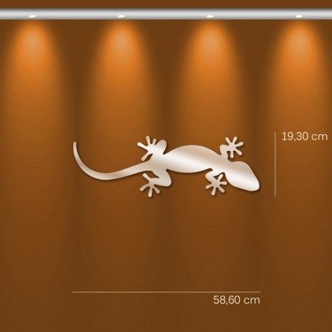 Miroir décoratif adhésif salamandre - 3 dimensions - 