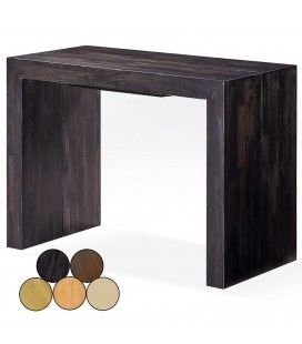 Table console extensible en bois massif 12 couverts Woodini 5 coloris
